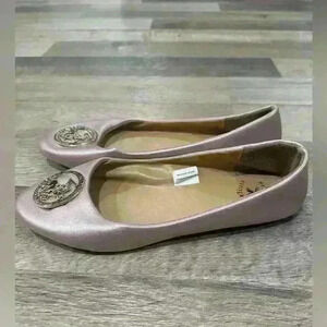 NWOT Beverly Hills Polo Club Flats  Rose Gold Size 9